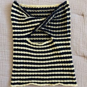 Knit Tube Top with KeyHole